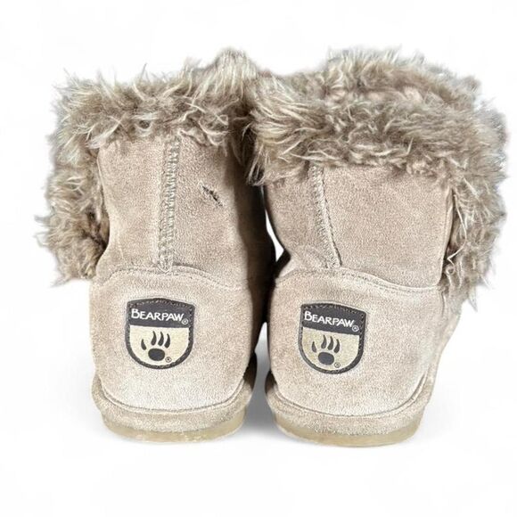 Bear Paw Fur Mini Boots SZ 7 - Picture 3 of 4